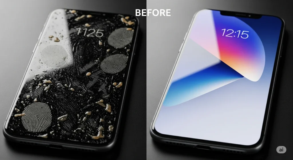 cómo limpiar la pantalla del celular sin dañarla